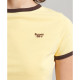 Superdry Γυναικεία κοντομάνικη μπλούζα Organic Cotton Ringer Crop T-shirt